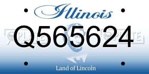 Q565624 Illinois License Plate