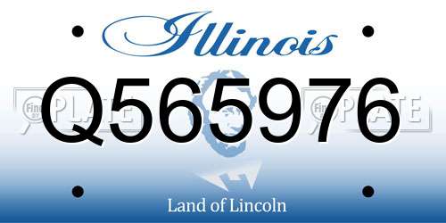 Q565976 Illinois License Plate