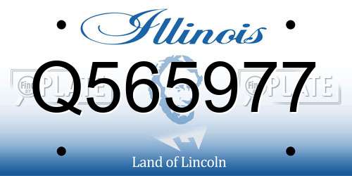 Q565977 Illinois License Plate