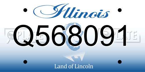 Q568091 Illinois License Plate