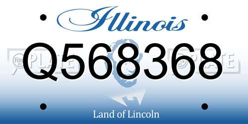 Q568368 Illinois License Plate