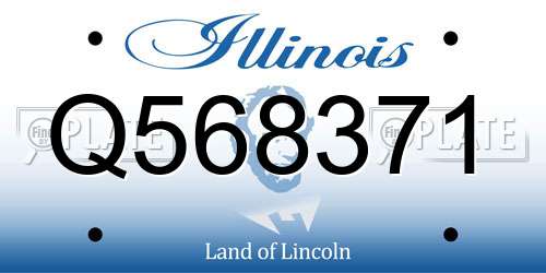 Q568371 Illinois License Plate
