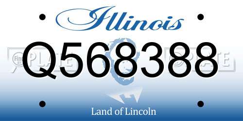 Q568388 Illinois License Plate