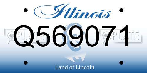 Q569071 Illinois License Plate