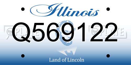 Q569122 Illinois License Plate