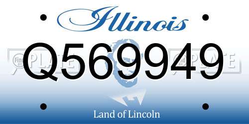 Q569949 Illinois License Plate
