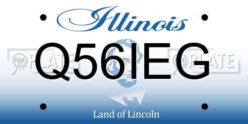Q56IEG Illinois License Plate