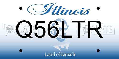 Q56LTR Illinois License Plate