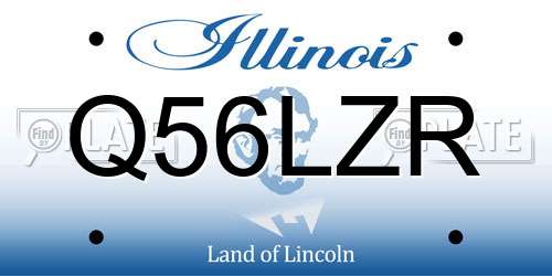 Q56LZR Illinois License Plate