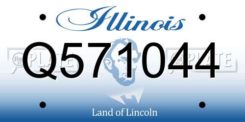 Q571044 Illinois License Plate