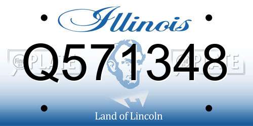 Q571348 Illinois License Plate