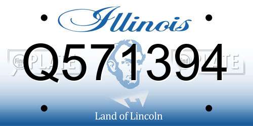 Q571394 Illinois License Plate