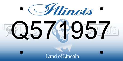 Q571957 Illinois License Plate