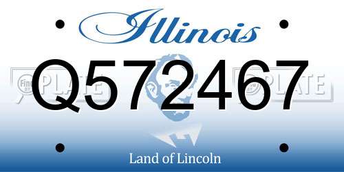 Q572467 Illinois License Plate