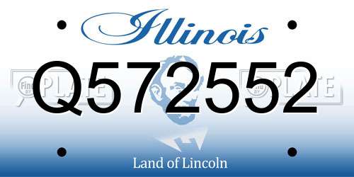 Q572552 Illinois License Plate
