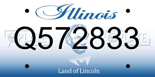 Q572833 Illinois License Plate