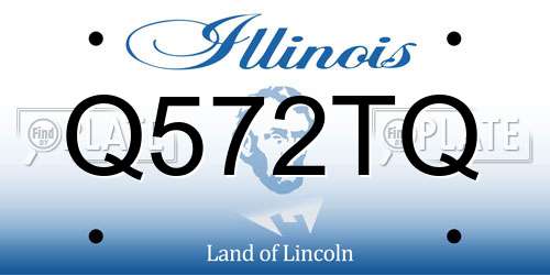 Q572TQ Illinois License Plate