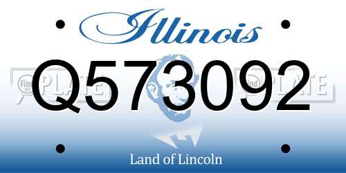 Q573092 Illinois License Plate