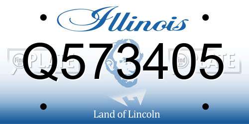 Q573405 Illinois License Plate