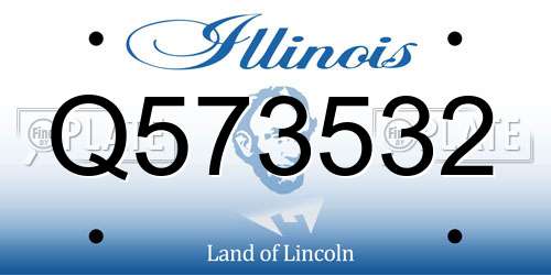 Q573532 Illinois License Plate