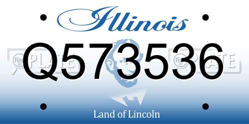 Q573536 Illinois License Plate