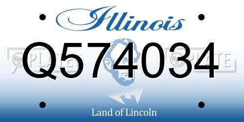 Q574034 Illinois License Plate