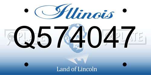 Q574047 Illinois License Plate