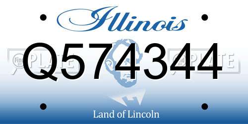Q574344 Illinois License Plate