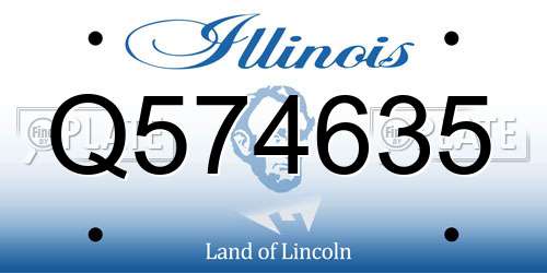 Q574635 Illinois License Plate