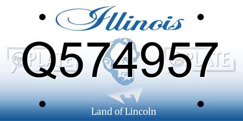 Q574957 Illinois License Plate