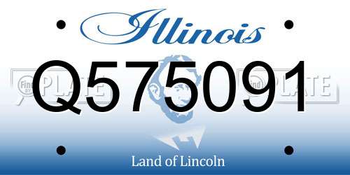 Q575091 Illinois License Plate
