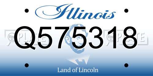 Q575318 Illinois License Plate