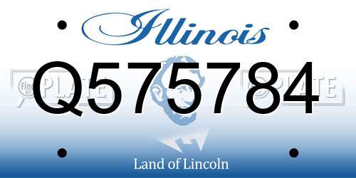 Q575784 Illinois License Plate