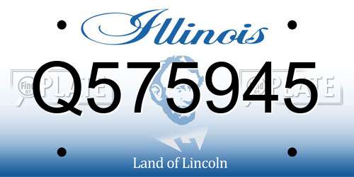 Q575945 Illinois License Plate