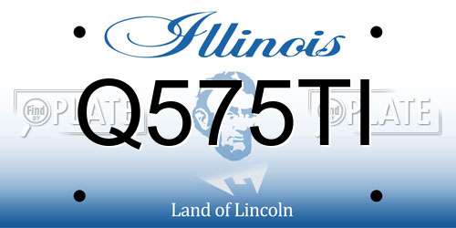 Q575TI Illinois License Plate