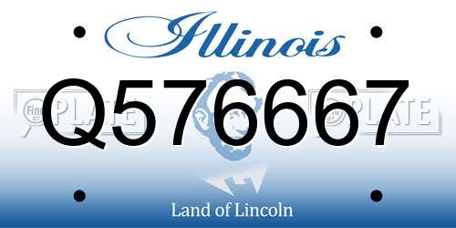 Q576667 Illinois License Plate