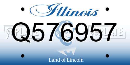 Q576957 Illinois License Plate