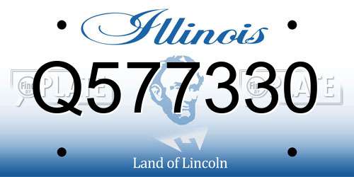 Q577330 Illinois License Plate