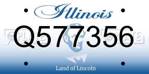 Q577356 Illinois License Plate