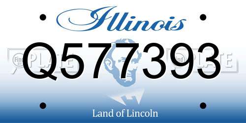 Q577393 Illinois License Plate