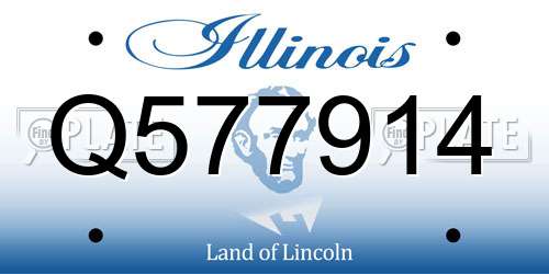 Q577914 Illinois License Plate