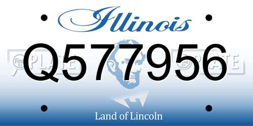 Q577956 Illinois License Plate