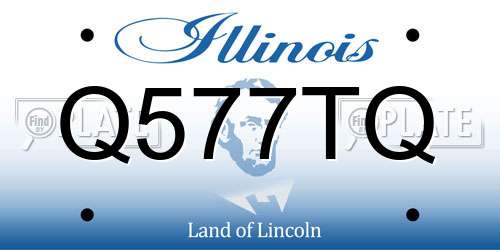Q577TQ Illinois License Plate