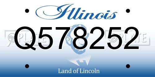 Q578252 Illinois License Plate
