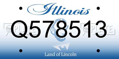 Q578513 Illinois License Plate