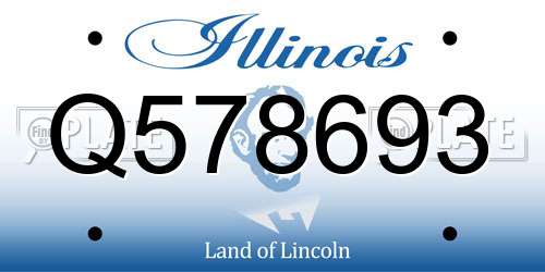 Q578693 Illinois License Plate