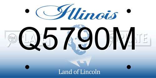 Q5790M Illinois License Plate