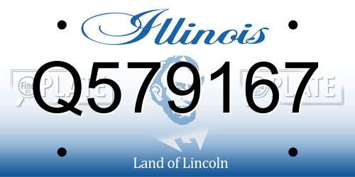 Q579167 Illinois License Plate