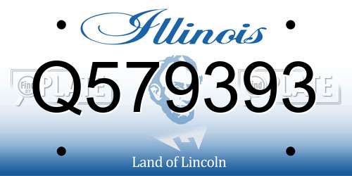 Q579393 Illinois License Plate
