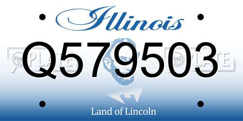 Q579503 Illinois License Plate